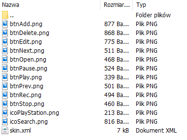 Skin files structure